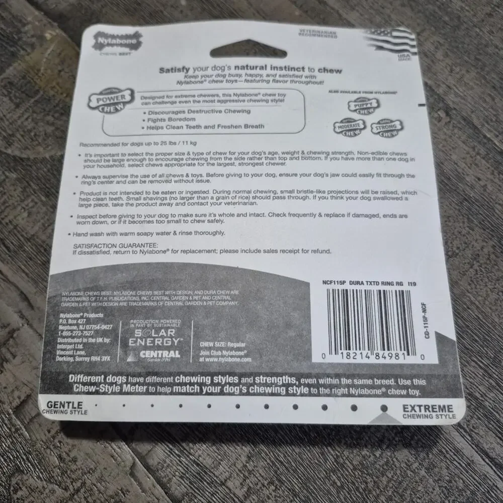 Power Chew Textured Dog Ring Flavor Medley Small Regular Up to 25 Ibs Extreme